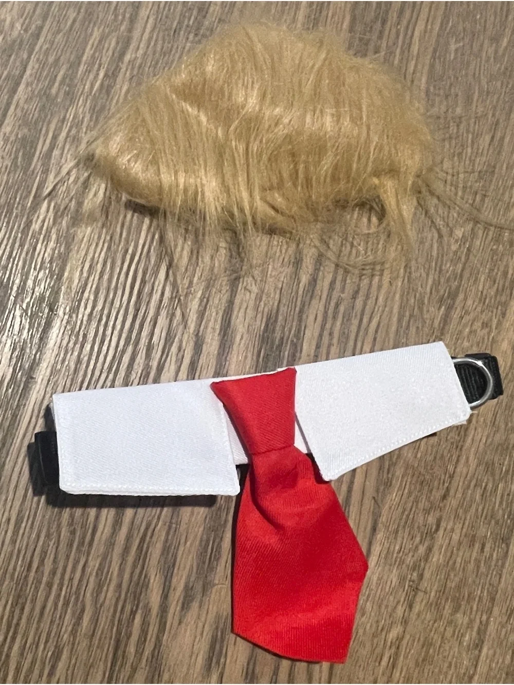 Trump Pet Costume, Wig and Tie, Size Small/Medium